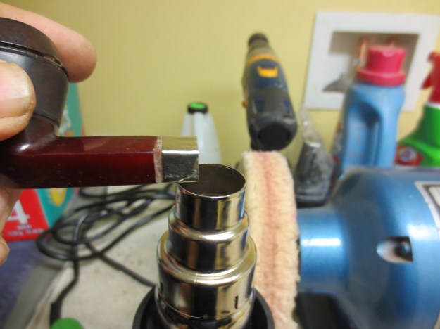 Fitting a nickel band on the shank