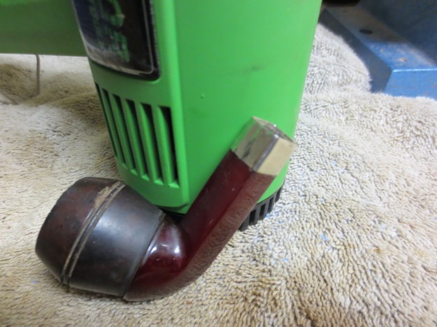 Nickel band fitted on the shank