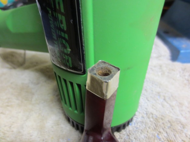 Nickel band fitted on the shank