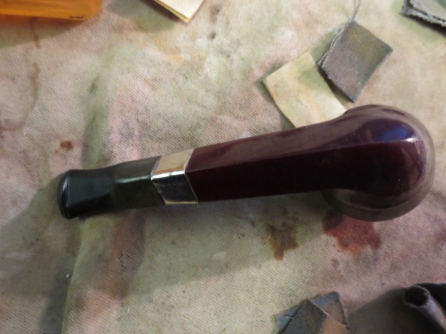 Bottom view of the newly banded and stemmed pipe