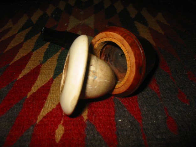 The gasket it dry and the bowl is ready to press in place