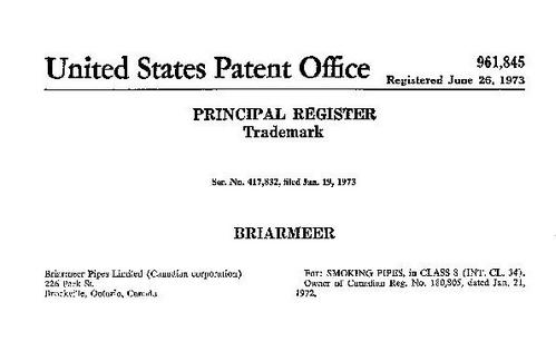 Briarmeer US Trademark patent